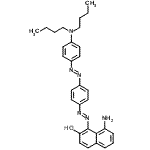 CAS#: 117574-15-9, 8-Amino-1-[(E)-(4-{(E)-[4-(Dibutylamino)Phenyl]Diazenyl}Phenyl)Diazenyl]-2-Naphthol