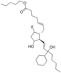 CAS#: 117708-12-0, (E)-7-[2-[(E)-3-Cyclohexyl-3-Hydroxyprop-1-Enyl]-5-Fluoro-3-Hydroxycyclopentyl]Hept-5-Enoic Acid