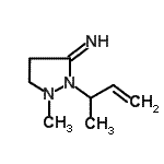 CAS#: 117767-34-7, 2-(3-Buten-2-Yl)-1-Methyl-3-Pyrazolidinimine