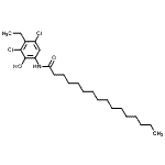 CAS 登录号：117827-06-2， N-(3,5-二氯-4-乙基-2-羟基苯基)十六烷酰胺