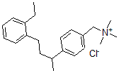 CAS#: 117925-32-3, [4-[4-(2-Ethylphenyl)butan-2-yl]phenyl]methyl-trimethyl-azanium chloride