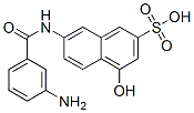 CAS 登录号：118-50-3， 7-[(3-氨基苯甲酰)氨基]-4-羟基萘-2-磺酸