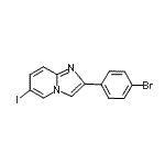 CAS 登录号：118000-66-1， 2-(4-溴苯基)-6-碘咪唑并[1,2-a]吡啶