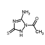 CAS 登录号：118025-67-5， 1-(5-氨基-3-硫代-2,3-二氢-1H-1,2,4-三唑-1-基)乙酮