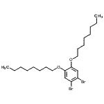 CAS#: 118132-04-0, 1,2-Dibromo-4,5-Bis(Octyloxy)Benzene