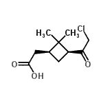 CAS#: 118147-73-2, [(1S,3S)-3-(Chloroacetyl)-2,2-Dimethylcyclobutyl]Acetic Acid