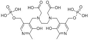 CAS 登录号：118248-91-2， N,N'-乙烯二(N-((3-羟基-5-(羟基甲基)-2-甲基-4-吡啶基)甲基)甘氨酸)5,5'-二(二氢磷酸酯)