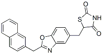 CAS#: 118384-10-4, 5-((2-(2-Naphthalenylmethyl)-5-Benzoxazolyl)Methyl)-2,4-Thiazolidinedione