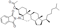 CAS#: 118517-20-7, 2-((3-beta,5R,6-beta)-3-(Acetyloxy)Cholestano(5,6-b)Azirin-1'(6H)-Yl)-1H-Isoindole-1,3(2H)-Dione