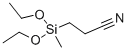 CAS 登录号：1186-11-4， 3-(二乙氧基-甲基硅烷基)丙腈