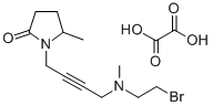 CAS 登录号:118630-61-8, N-(4-((2-溴乙基)甲基氨基)-2-丁炔基)-5-甲基-2-吡咯烷酮