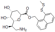 CAS 登录号:118715-08-5, (8-(甲基二硫代)-1-萘基)甲基-8-氨基-2,6-脱水-3,8-二脱氧辛酮酸酯