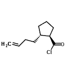 CAS 登录号：118717-70-7， (1R,2S)-2-(3-丁烯-1-基)环戊烷羰基氯化物
