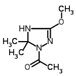 CAS#: 118807-32-2, 1-(3-Methoxy-5,5-Dimethyl-2,5-Dihydro-1H-1,2,4-Triazol-1-Yl)Ethanone