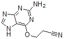 CAS 登录号：118822-55-2， 3-[(2-氨基-7H-嘌呤-6-基)氧基]丙腈