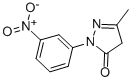 CAS 登录号：119-16-4， 5-甲基-2-(3-硝基苯基)-4H-吡唑-3-酮