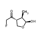 CAS#: 119232-98-3, 2-Fluoro-1-[(3R,4R,5S)-5-Hydroxy-4-Methyltetrahydro-3-Furanyl]Ethanone