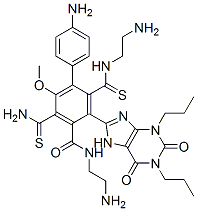 CAS#: 119305-44-1, 1,3-Dipropyl-8-(2-Aminoethylaminothiocarbonyl-(4-Aminophenyl)(Aminothiocarbonyl-(2-Aminoethylaminocarbonyl-(4-Methoxy(Phenyl)))))Xanthine