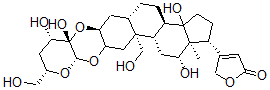 CAS#: 119459-76-6, (3beta(2S,3S,4S,6S),5alpha,12beta)-12,14,19-Trihydroxy-2,3-((Tetrahydro-3,4-Dihydroxy-6-(Hydroxymethyl)-2H-Pyran-3,2-Diyl)Bis(Oxy))-Card-20(22)-Enolide
