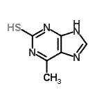 CAS#: 1196-42-5, 6-Methyl-1,3-Dihydro-2H-Purine-2-Thione