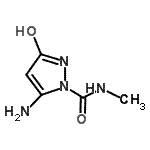 CAS#: 119768-96-6, 5-Amino-N-Methyl-3-Oxo-2,3-Dihydro-1H-Pyrazole-1-Carboxamide