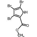 CAS 登录号：1198-67-0， 甲基3,4,5-三溴-1H-吡咯-2-羧酸酯