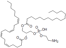 CAS 登录号：119904-39-1， 1-棕榈酰-2-花生四烯酰基缩醛磷脂磷脂酰乙醇胺