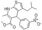 CAS#: 120004-07-1, Methyl 6-Methyl-3-(2-Methylpropyl)-4-(3-Nitrophenyl)-4,7-Dihydrothieno[3,2-e]Pyridine-5-Carboxylate
