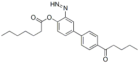 CAS 登录号：120103-00-6， [4-(4-戊酰苯基)偶氮苯基]庚酸酯