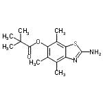 CAS#: 120164-19-4, 2-Amino-4,5,7-Trimethyl-1,3-Benzothiazol-6-Yl Pivalate