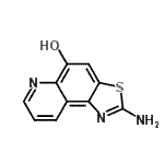 CAS 登录号：120164-33-2， 2-氨基[1,3]噻唑并[4,5-f]喹啉-5-醇