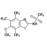 CAS#: 120165-56-2, N-(6-Methoxy-4,5,7-Trimethyl-1,3-Benzothiazol-2-Yl)Methanesulfonamide