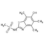 CAS#: 120181-23-9, N-(6-Hydroxy-4,5,7-Trimethyl-1,3-Benzothiazol-2-Yl)Methanesulfonamide