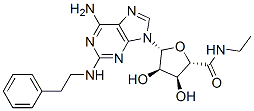 CAS#: 120225-53-8, (2S,3S,4R,5R)-5-[6-Amino-2-(2-Phenylethylamino)Purin-9-Yl]-N-Ethyl-3,4-Dihydroxyoxolane-2-Carboxamide