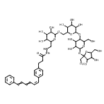 CAS#: 120336-54-1, Hex-2-ulofuranosyl 6-deoxy-6-[2-(3-{4-[(1Z)-6-phenyl-1,3,5-hexatrien-1-yl]phenyl}propanoyl)hydrazino]hexopyranosyl-(1->6)hexopyranosyl-(1->4)hexopyranoside