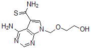 CAS#: 120386-11-0, 4-Amino-7-(2-Hydroxyethoxymethyl)Pyrrolo[5,4-d]Pyrimidine-5-Carbothioamide