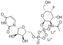 CAS#: 120596-20-5, Uridine 5'-(2-Acetamido-2,4-Dideoxy-4-Fluorogalactopyranosyl)Diphosphate