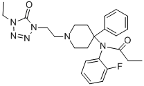 CAS#: 120656-74-8, N-[1-[2-(4-Ethyl-5-Oxotetrazol-1-Yl)Ethyl]-4-Phenylpiperidin-4-Yl]-N-(2-Fluorophenyl)Propanamide