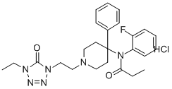 CAS 登录号：120656-93-1， N-[1-[2-(4-乙基-5-氧代四唑-1-基)乙基]-4-苯基哌啶-4-基]-N-(2-氟苯基)丙酰胺盐酸盐