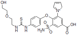 CAS#: 120750-70-1, 4-[4-[2-(2-Hydroxyethoxy)Ethylcarbamothioylamino]Phenoxy]-3-(2H-Pyrrol-1-Ium-1-Yl)-5-Sulfamoylbenzoic Acid
