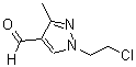 CAS#: 120842-54-8, 1-(2-Chloroethyl)-3-Methyl-1H-Pyrazole-4-Carbaldehyde