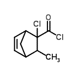 CAS 登录号：120924-91-6， 2-氯-3-甲基双环[2.2.1]庚-5-烯-2-甲酰氯