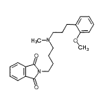 CAS#: 120991-60-8, 2-(4-{[3-(2-Methoxyphenyl)Propyl](Methyl)Amino}Butyl)-1H-Isoindole-1,3(2H)-Dione