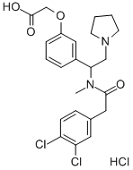 CAS 登录号:121264-04-8, N(1)-(2-(N-甲基-3,4-二氯苯基乙酰氨基)-2-(3-羧基苯基)乙基)吡咯烷