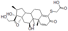 CAS 登录号：121383-83-3， 4-(羧甲基硫代)倍他米松