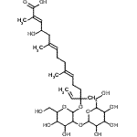 CAS 登录号：121924-04-7， (2E,6E,10E)-14-[(2-O-己糖吡喃糖苷己糖吡喃糖苷)氧基]-4-羟基-2,6,10,14-四甲基-2,6,10,15-十六碳四烯酸