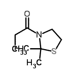 CAS 登录号：122107-79-3， 1-(2,2-二甲基-1,3-噻唑烷-3-基)-1-丙酮