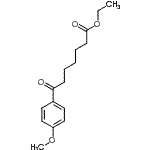 CAS 登录号：122115-54-2， 乙基7-(4-甲氧基苯基)-7-氧代庚酸酯
