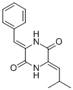 CAS 登录号：1222-90-8， (3Z,6Z)-3-(2-甲基丙亚基)-6-(苯基亚甲基)哌嗪-2,5-二酮
