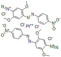 CAS 登录号：122202-18-0， 四氯化铂(II)(固黑)2
